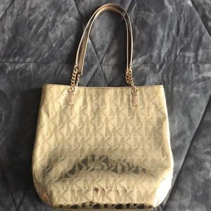 Gold Michael Kors Tote Purse